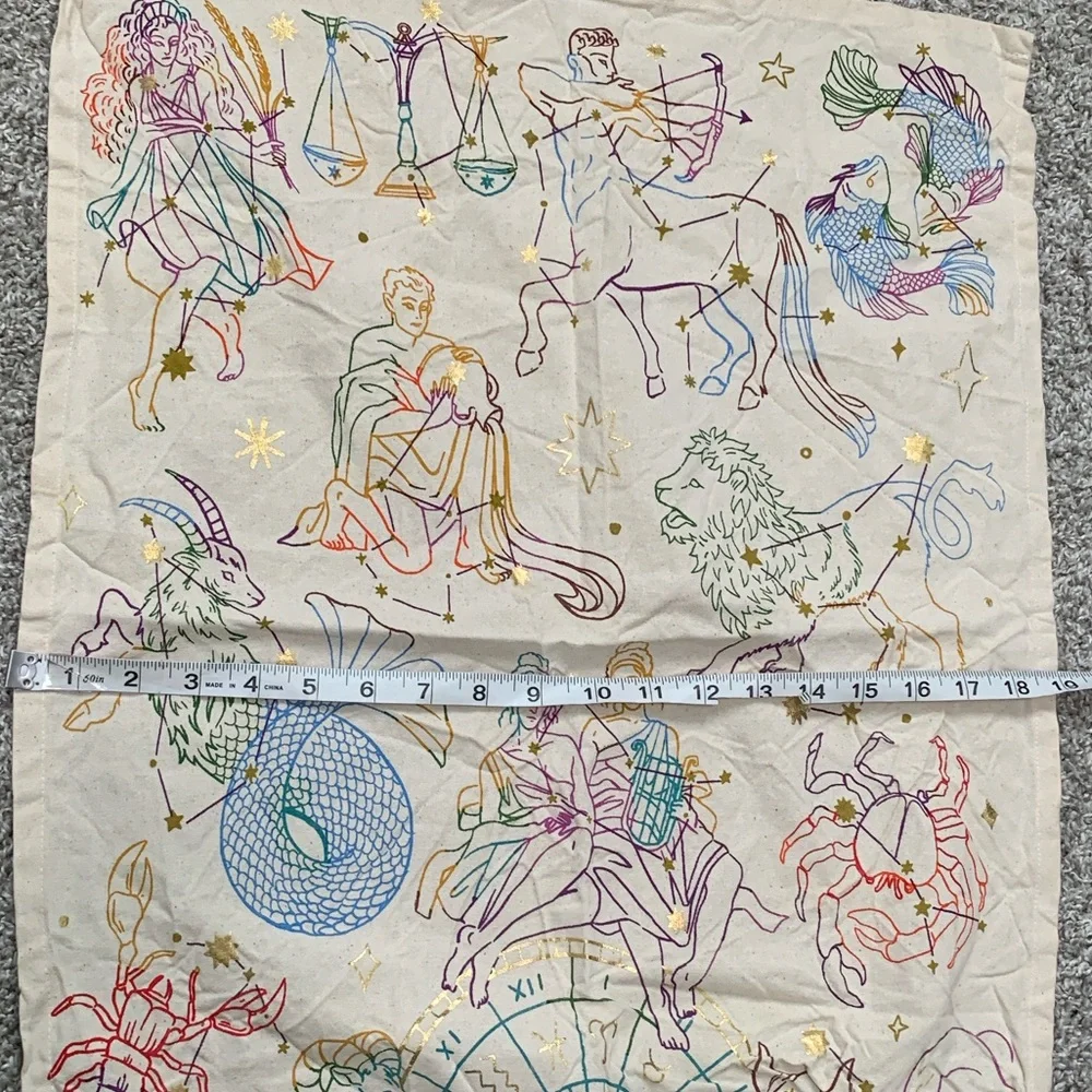 Anthropologie Zodiac Graphics Tapestry Wall Hanging